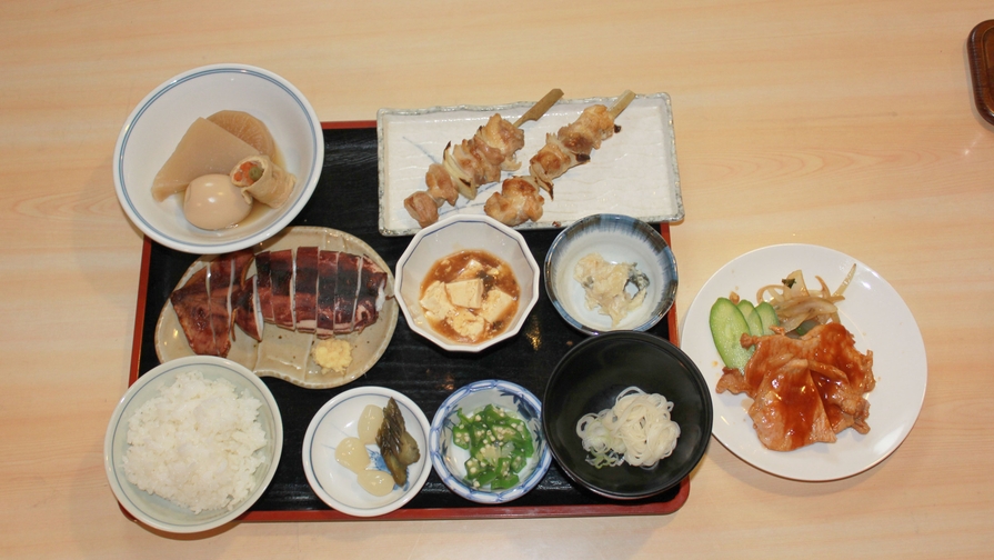 【2食付プラン】北海道の食材をたくさん使用したボリュームたっぷりの日替わり2食付
